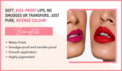 New velvet long lasting waterproof non transfer liquid matte lipstick set of 6