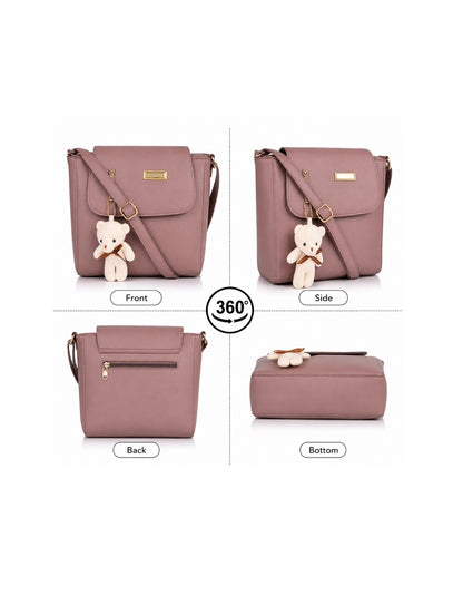 Chic Teddy Charm Women’s Shoulder Bag – Elegant Crossbody Handbag