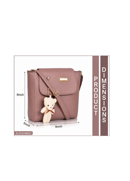 Chic Teddy Charm Women’s Shoulder Bag – Elegant Crossbody Handbag
